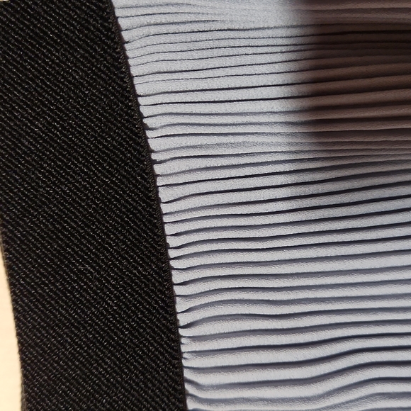 Zara wide leg baby blue pleated Pants - Picture 3 of 4